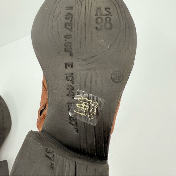 A.S.98 Olin Ankle Buckle Boot Bootie in Cognac Size 39EU or 8.5-9 US - Picture 11 of 11